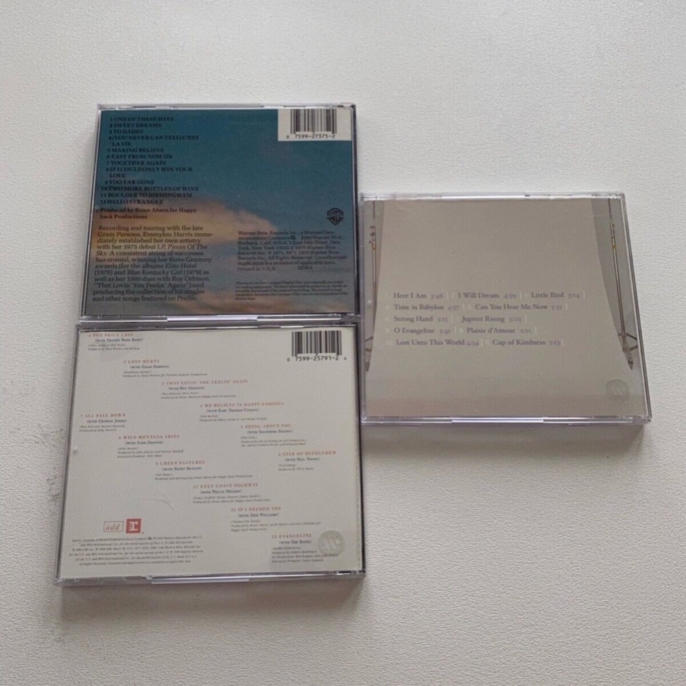 Emmylou Harris Duets / Profile Best Of / Stumble Into Grace CD Like New Tested - Picture 2 of 4